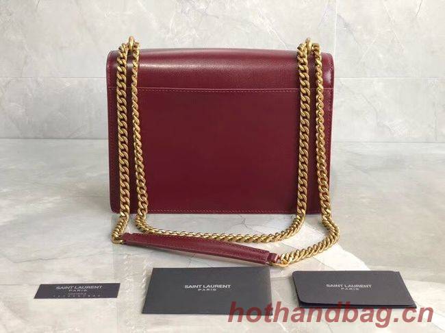 Yves Saint Laurent Calfskin Leather Shoulder Bag Y542206B red Yves Saint Laurent Calfskin Leather Shoulder Bag Y542206B red