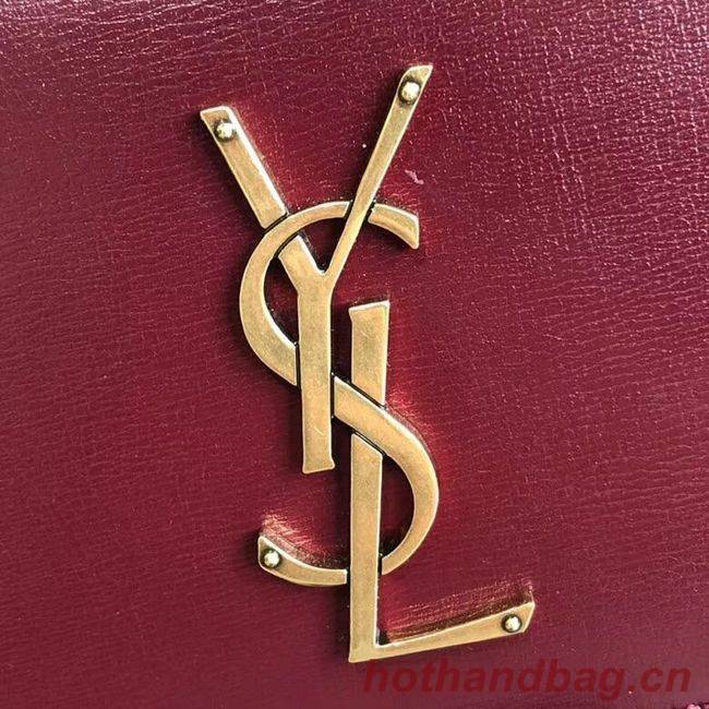 Yves Saint Laurent Calfskin Leather Shoulder Bag Y542206B red Yves Saint Laurent Calfskin Leather Shoulder Bag Y542206B red