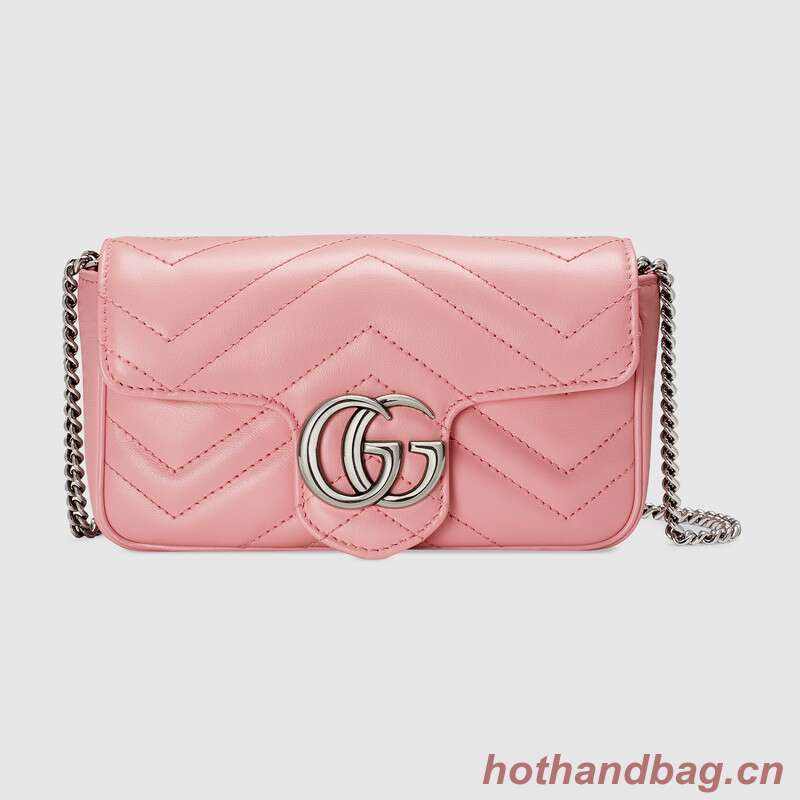 Gucci GG Marmont super mini bag 476433 Pastel pink Gucci GG Marmont super mini bag 476433 Pastel pink