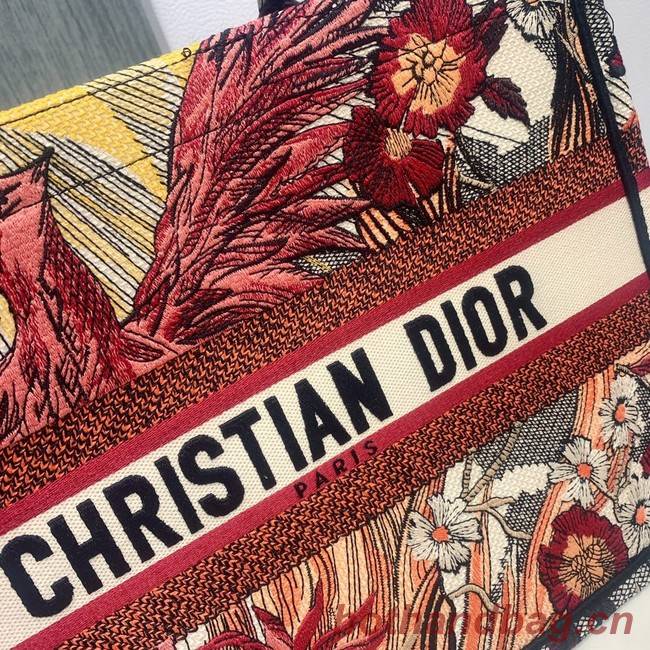SMALL DIOR BOOK TOTE Embroidered M1296-2