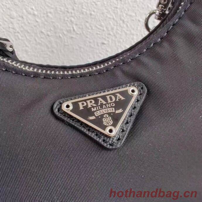 Prada Re-Edition nylon mini shoulder bag 1TT122 black Prada Re-Edition nylon mini shoulder bag 1TT122 black