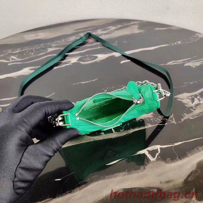Prada Re-Edition nylon mini shoulder bag 1TT122 green Prada Re-Edition nylon mini shoulder bag 1TT122 green