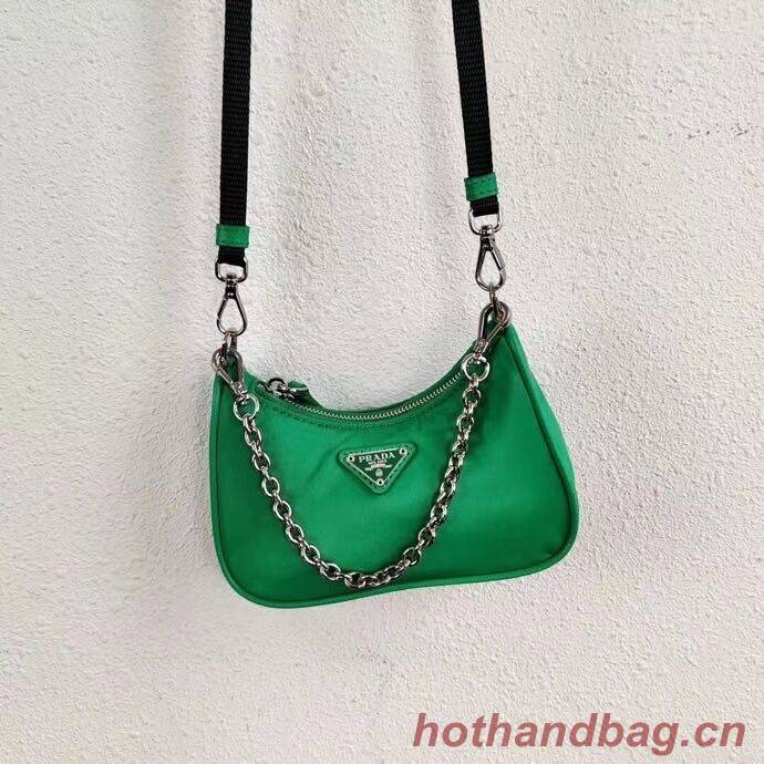 Prada Re-Edition nylon mini shoulder bag 1TT122 green Prada Re-Edition nylon mini shoulder bag 1TT122 green