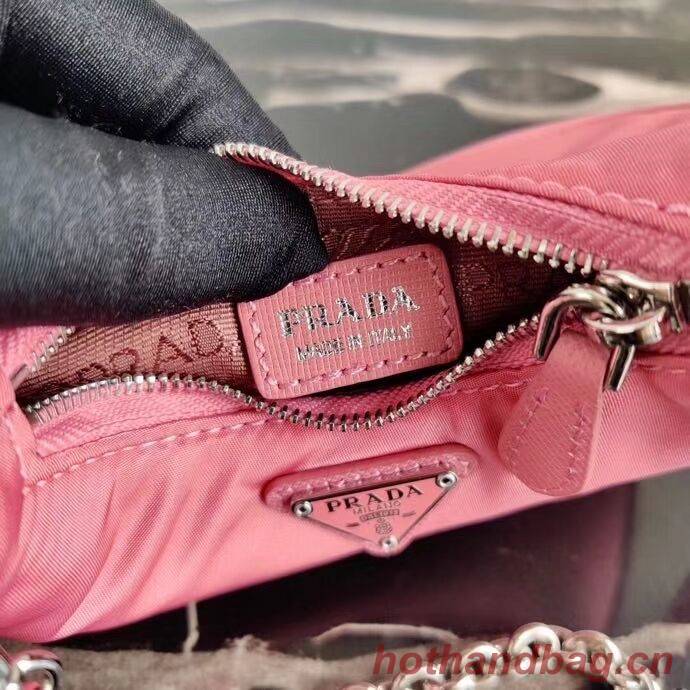Prada Re-Edition nylon mini shoulder bag 1TT122 pink Prada Re-Edition nylon mini shoulder bag 1TT122 pink