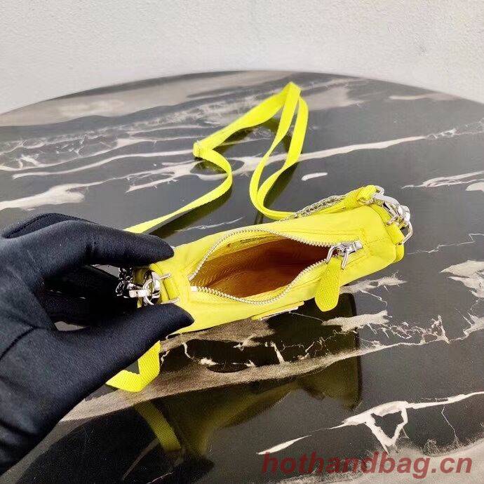 Prada Re-Edition nylon mini shoulder bag 1TT122 yellow Prada Re-Edition nylon mini shoulder bag 1TT122 yellow