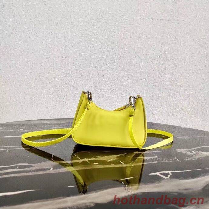 Prada Re-Edition nylon mini shoulder bag 1TT122 yellow Prada Re-Edition nylon mini shoulder bag 1TT122 yellow