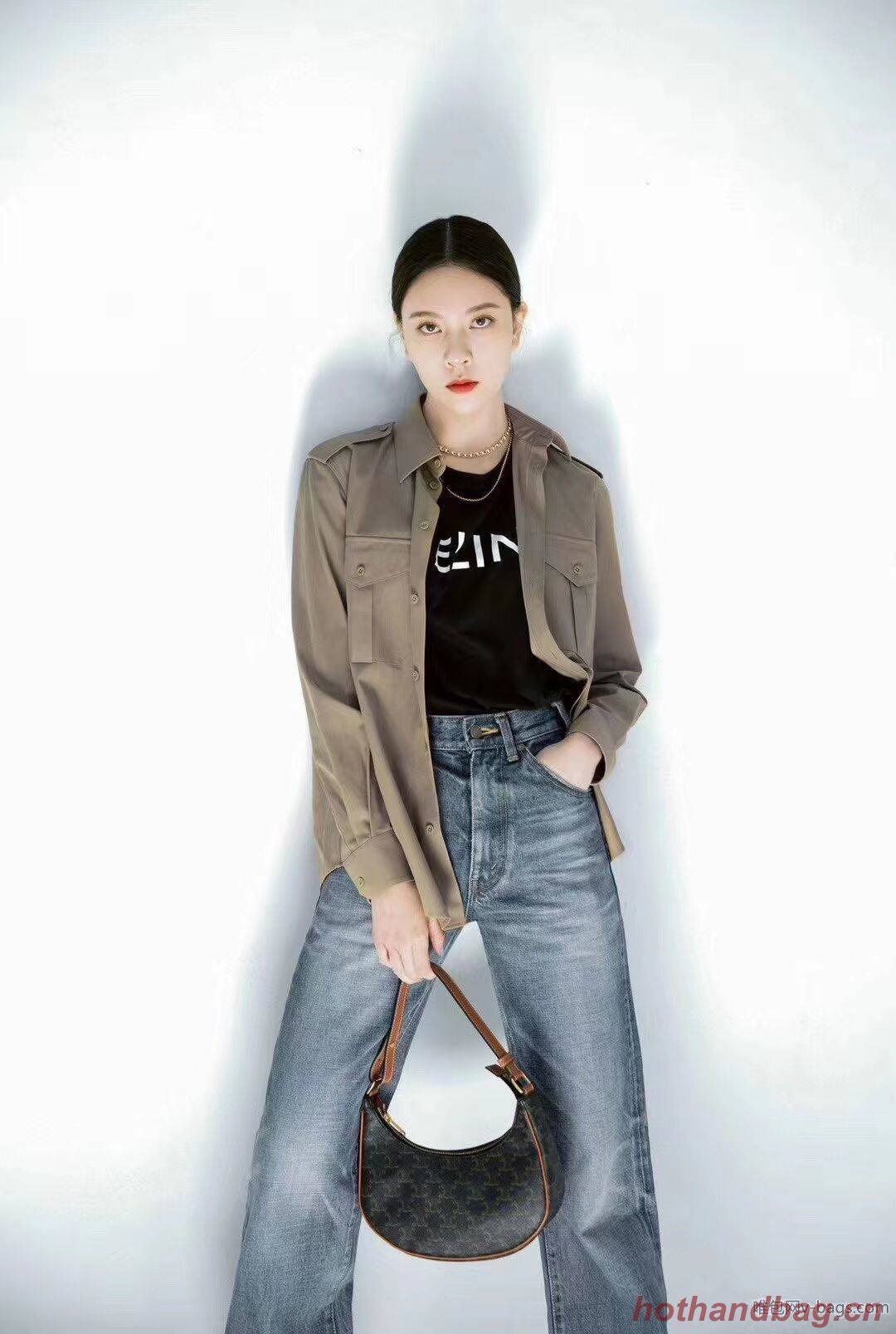 CELINE AVA BAG IN TRIOMPHE CANVAS CL93953 TAN CELINE AVA BAG IN TRIOMPHE CANVAS CL93953 TAN