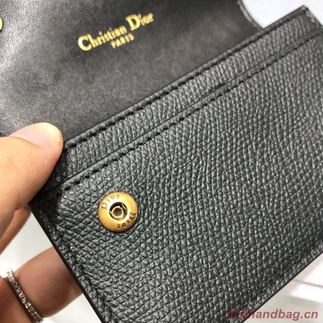 DIOR OBLIQUE 5-POCKET CARD HOLDER M928 BLACK DIOR OBLIQUE 5-POCKET CARD HOLDER M928 BLACK