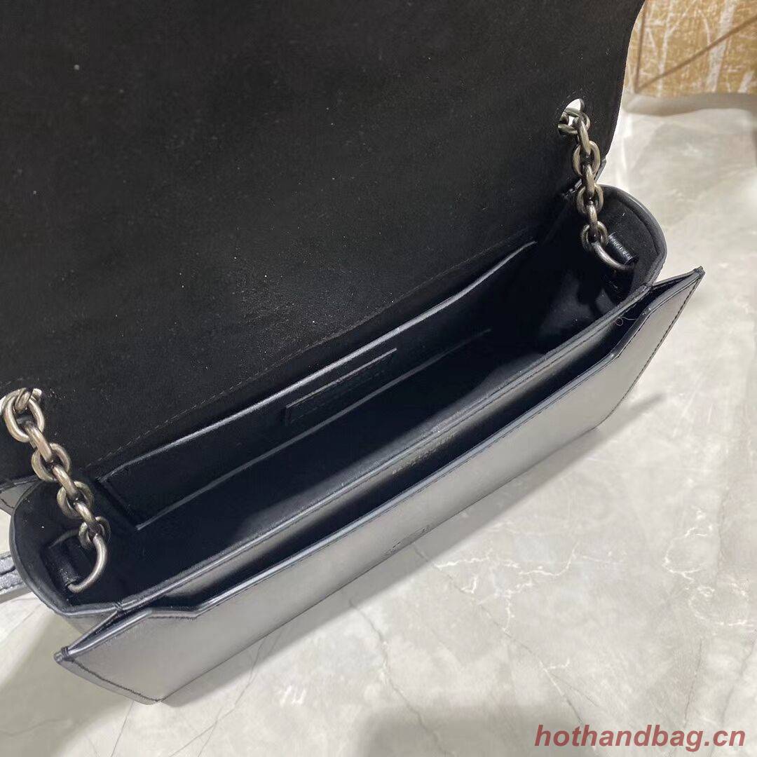 Yves Saint Laurent Calfskin Leather Shoulder Bag Y635627-1 black Yves Saint Laurent Calfskin Leather Shoulder Bag Y635627-1 black