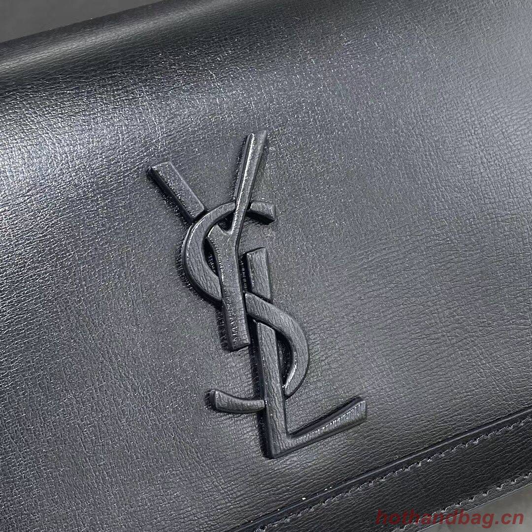 Yves Saint Laurent Calfskin Leather Shoulder Bag Y635627-1 black Yves Saint Laurent Calfskin Leather Shoulder Bag Y635627-1 black