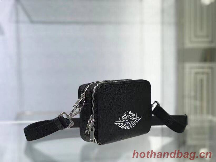 Black Grained Calfskin with DIOR C1911 Black Grained Calfskin with DIOR C1911