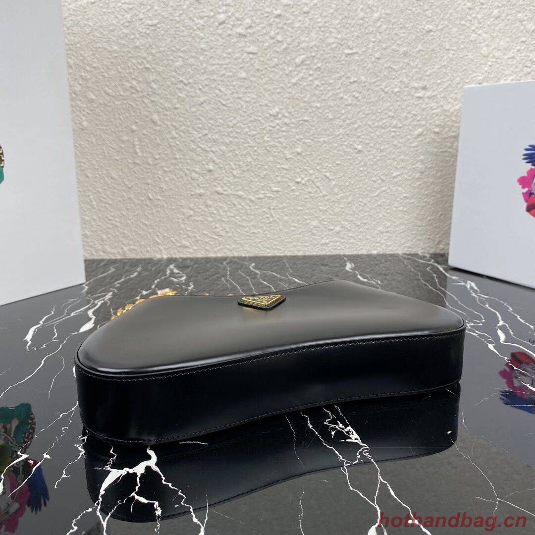 Prada Saffiano leather shoulder bag 2BC148 black Prada Saffiano leather shoulder bag 2BC148 black