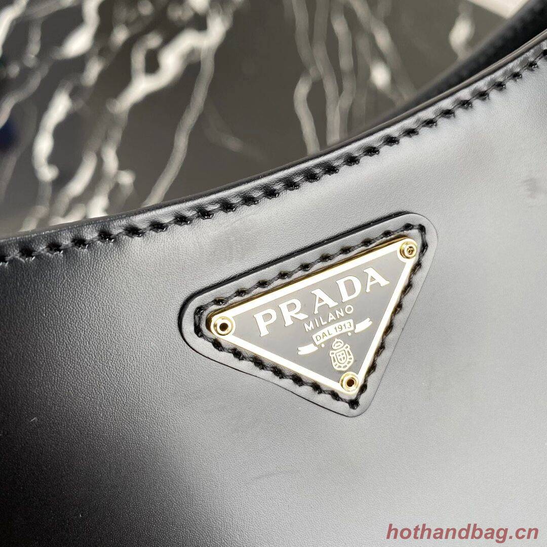 Prada Saffiano leather shoulder bag 2BC148 black Prada Saffiano leather shoulder bag 2BC148 black