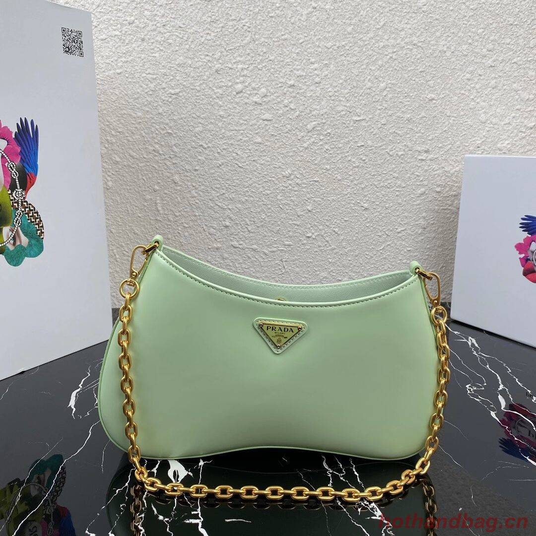 Prada Saffiano leather shoulder bag 2BC148 green Prada Saffiano leather shoulder bag 2BC148 green