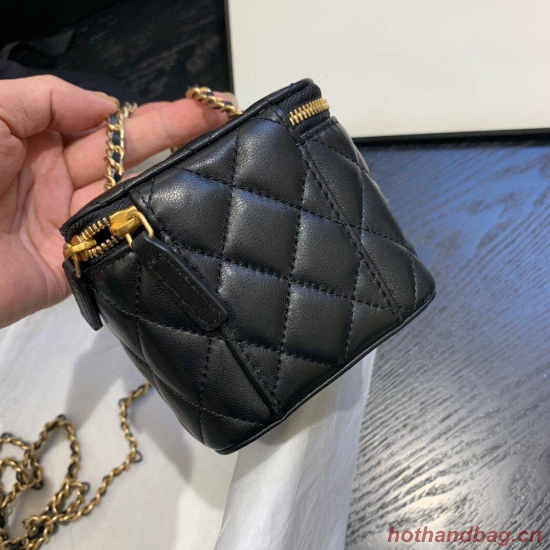 Chanel Original Small classic chain box handbag AP1447 black Chanel Original Small classic chain box handbag AP1447 black