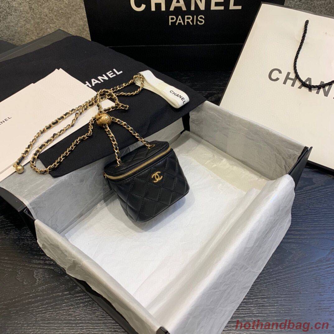 Chanel Original Small classic chain box handbag AP1447 black Chanel Original Small classic chain box handbag AP1447 black