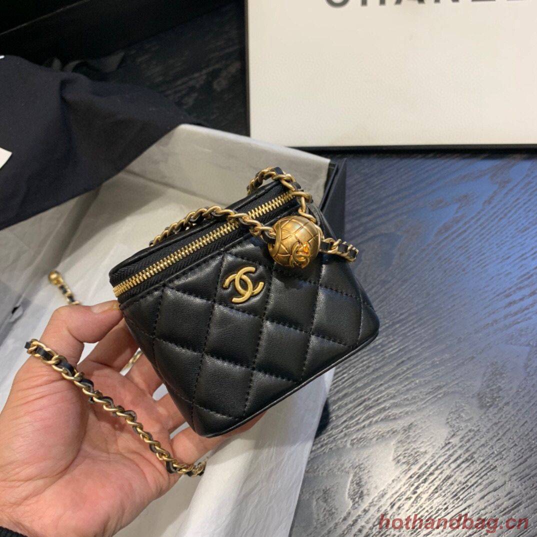 Chanel Original Small classic chain box handbag AP1447 black Chanel Original Small classic chain box handbag AP1447 black
