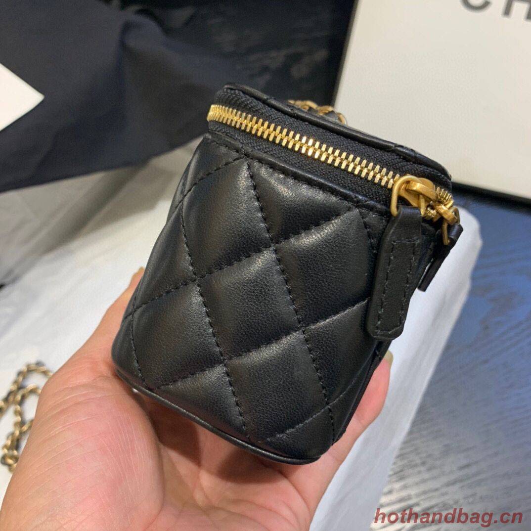Chanel Original Small classic chain box handbag AP1447 black Chanel Original Small classic chain box handbag AP1447 black