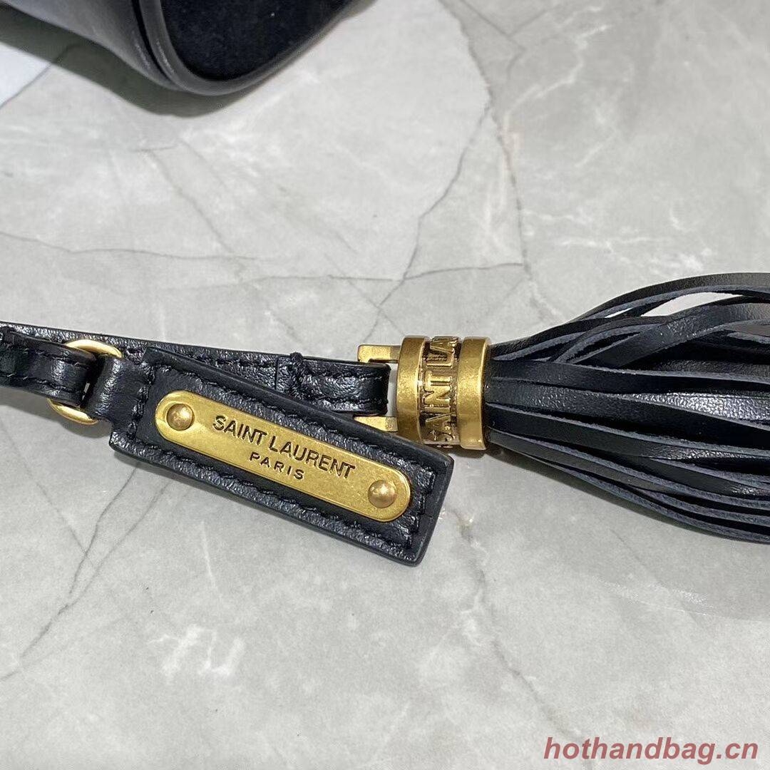 Yves Saint Laurent IN SUEDE AND SMOOTH LEATHER Y520534E black Yves Saint Laurent IN SUEDE AND SMOOTH LEATHER Y520534E black