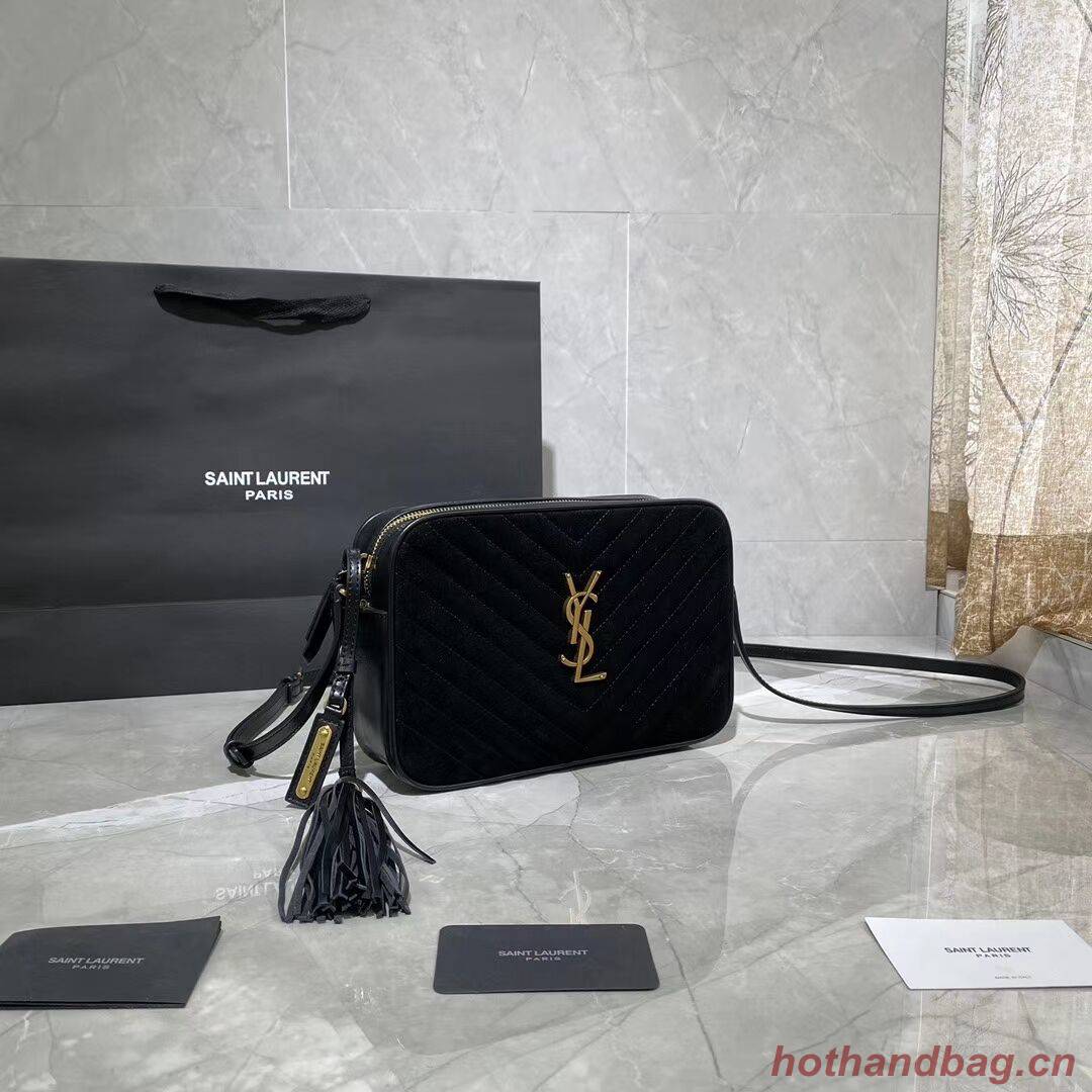 Yves Saint Laurent IN SUEDE AND SMOOTH LEATHER Y520534E black Yves Saint Laurent IN SUEDE AND SMOOTH LEATHER Y520534E black