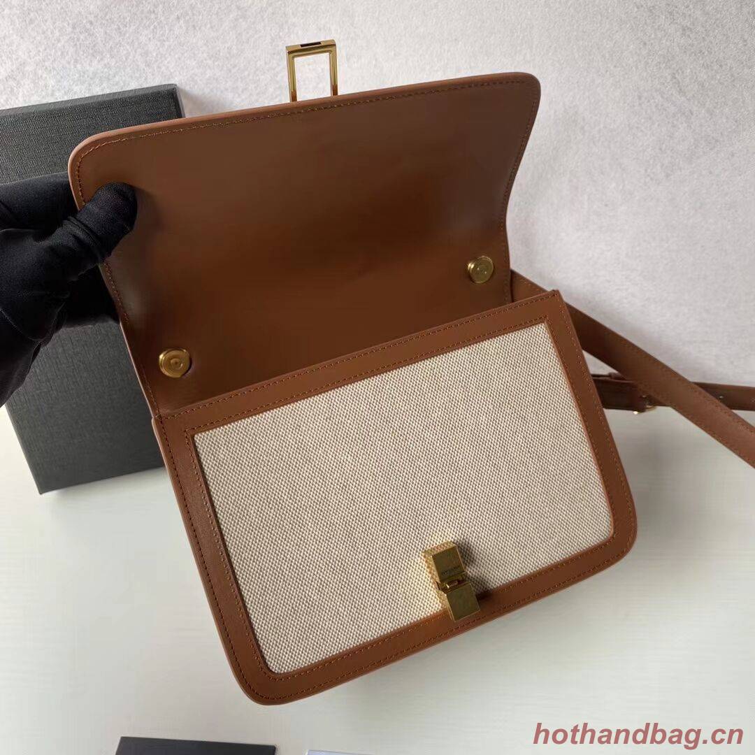 Yves Saint Laurent IN CANVAS AND LEATHER Y650108H Apricot Yves Saint Laurent IN CANVAS AND LEATHER Y650108H Apricot