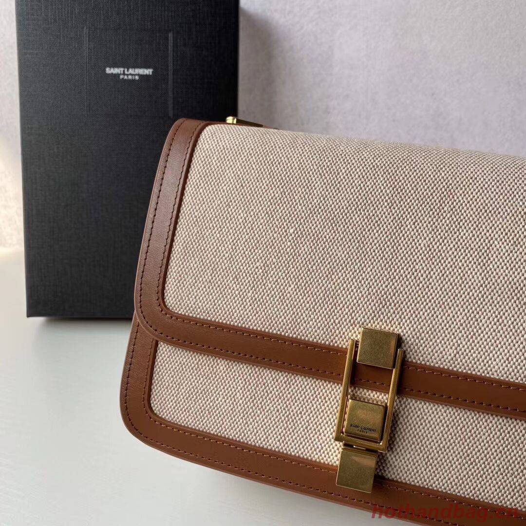 Yves Saint Laurent IN CANVAS AND LEATHER Y650108H Apricot Yves Saint Laurent IN CANVAS AND LEATHER Y650108H Apricot