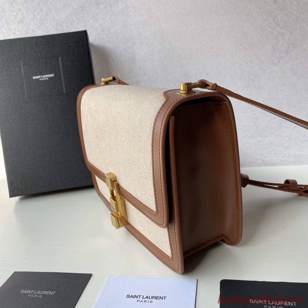 Yves Saint Laurent IN CANVAS AND LEATHER Y650108H Apricot Yves Saint Laurent IN CANVAS AND LEATHER Y650108H Apricot