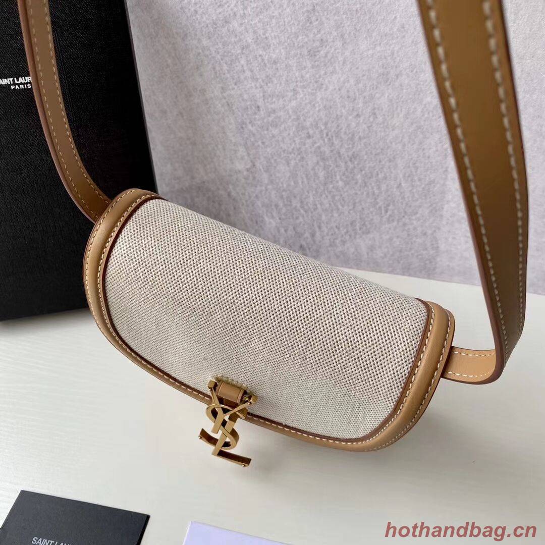 Yves Saint Laurent IN CANVAS AND LEATHER Y650123H Apricot Yves Saint Laurent IN CANVAS AND LEATHER Y650123H Apricot