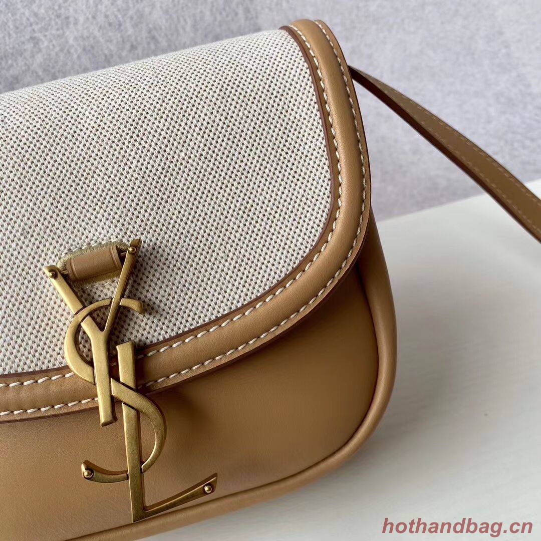 Yves Saint Laurent IN CANVAS AND LEATHER Y650123H Apricot Yves Saint Laurent IN CANVAS AND LEATHER Y650123H Apricot