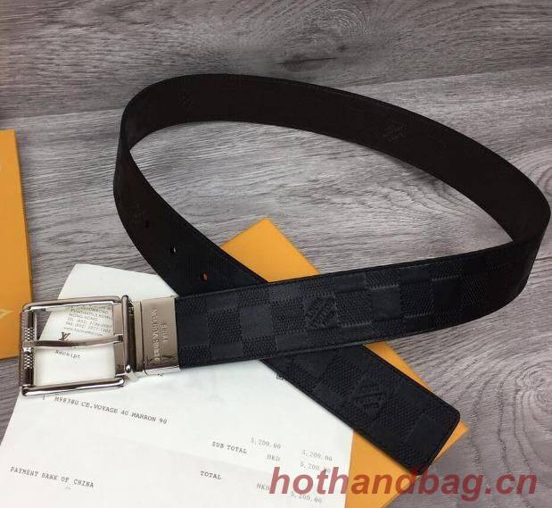 Louis Vuitton Original Calf Leather Belt 2569 black Louis Vuitton Original Calf Leather Belt 2569 black