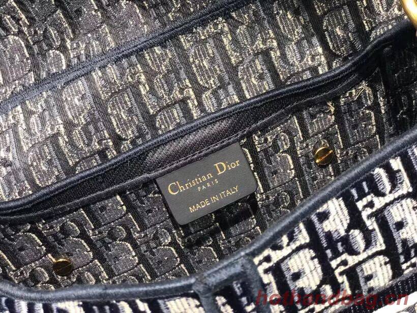 SADDLE BAG Dior Oblique Embroidered Velvet C0044 blue SADDLE BAG Dior Oblique Embroidered Velvet C0044 blue