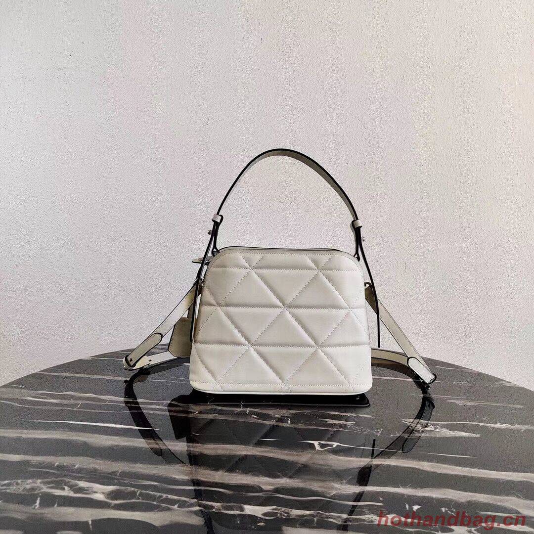 Prada Spectrum small leather bag 1BA311 white Prada Spectrum small leather bag 1BA311 white