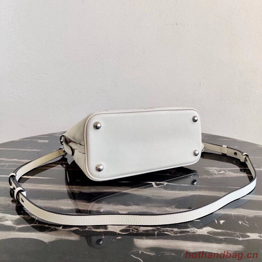 Prada Spectrum small leather bag 1BA311 white Prada Spectrum small leather bag 1BA311 white