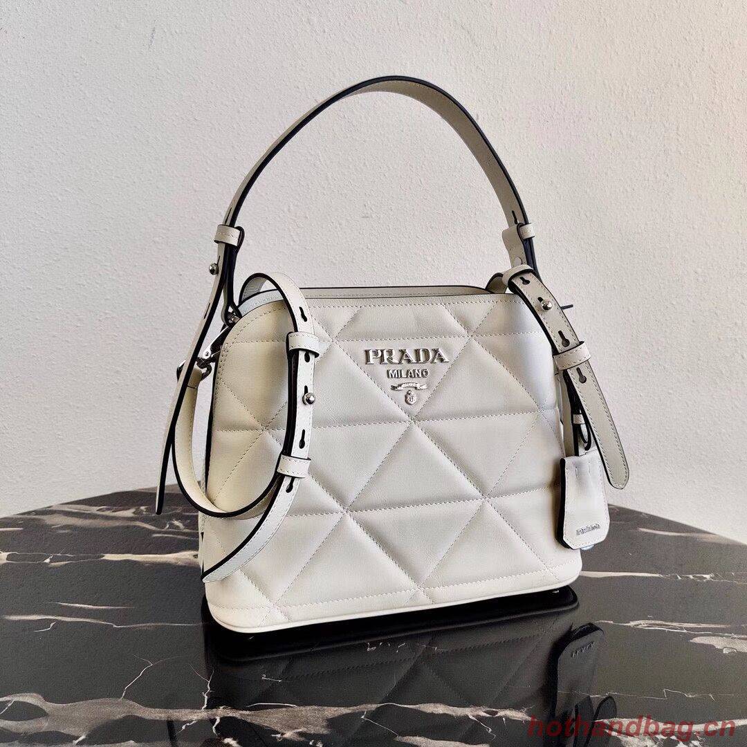 Prada Spectrum small leather bag 1BA311 white Prada Spectrum small leather bag 1BA311 white
