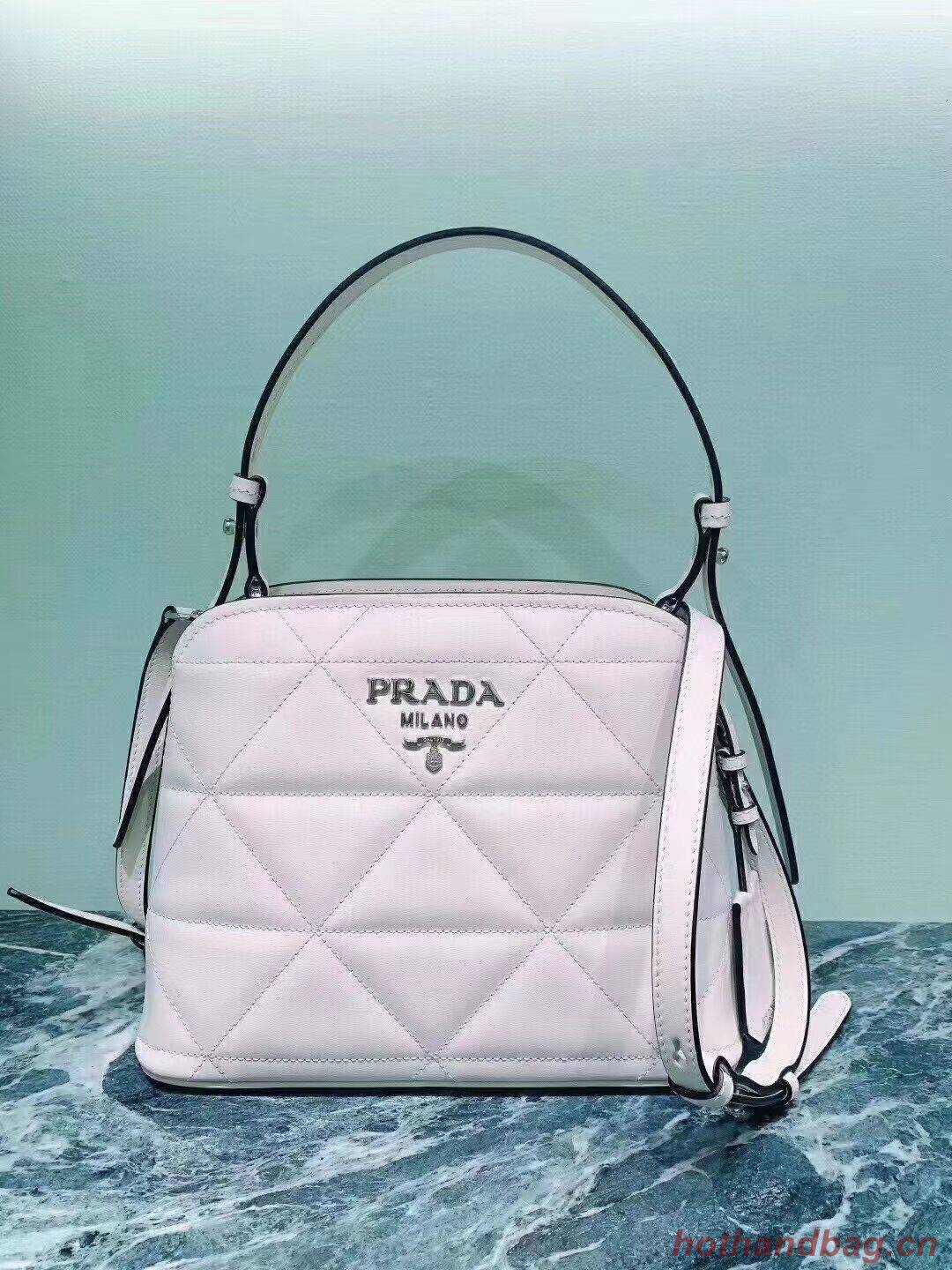 Prada Spectrum small leather bag 1BA311 white Prada Spectrum small leather bag 1BA311 white