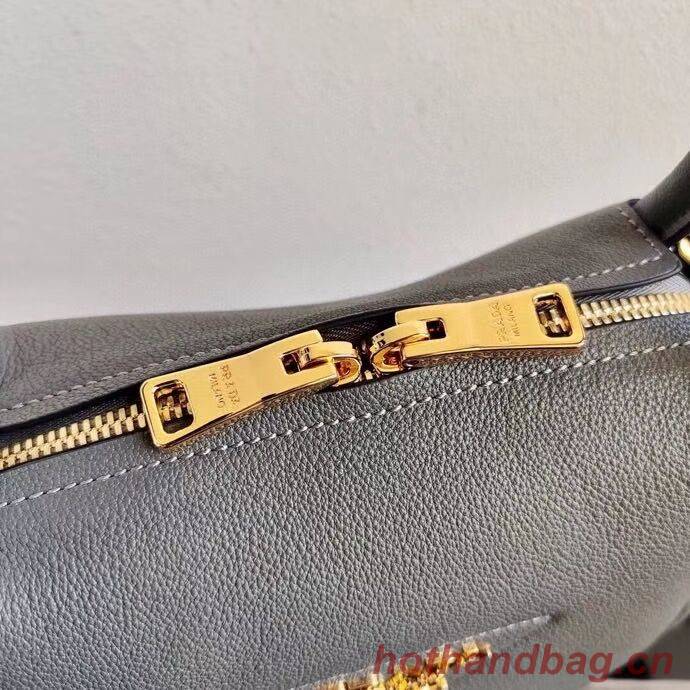 Prada Deer skin bag tote 1BC145 grey Prada Deer skin bag tote 1BC145 grey