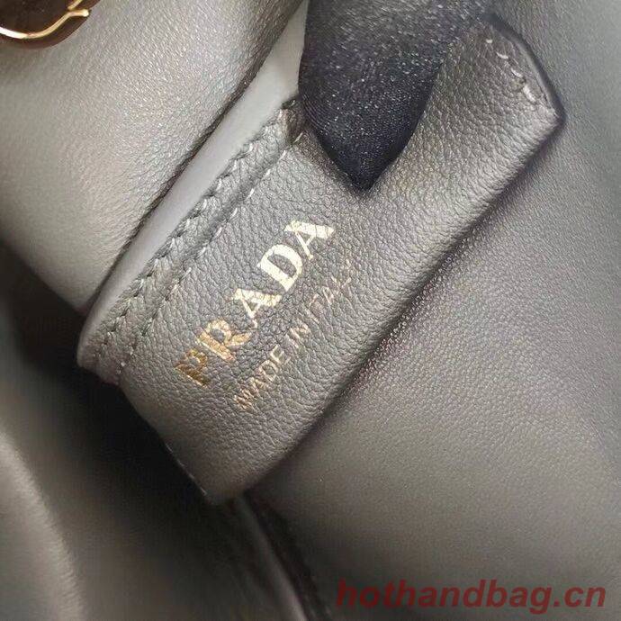 Prada Deer skin bag tote 1BC145 grey Prada Deer skin bag tote 1BC145 grey