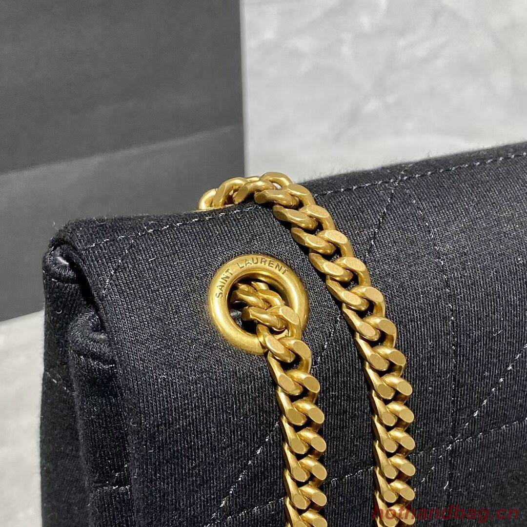 Yves Saint Laurent IN CANVAS AND LEATHER Y434820 black Yves Saint Laurent IN CANVAS AND LEATHER Y434820 black