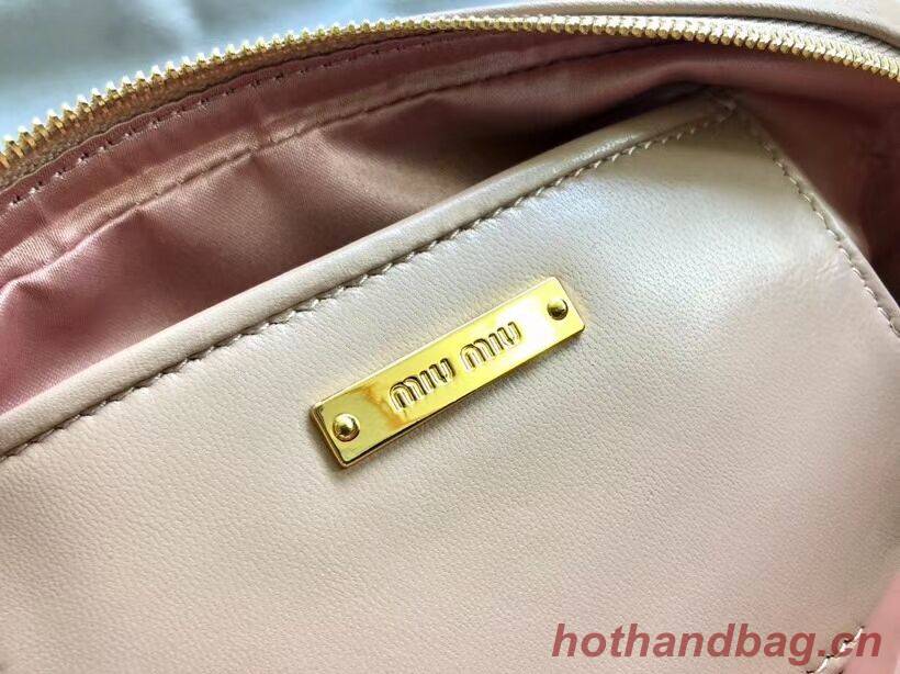 miu miu Matelasse Nappa Leather Shoulder Bag 5BH539A Apricot miu miu Matelasse Nappa Leather Shoulder Bag 5BH539A Apricot