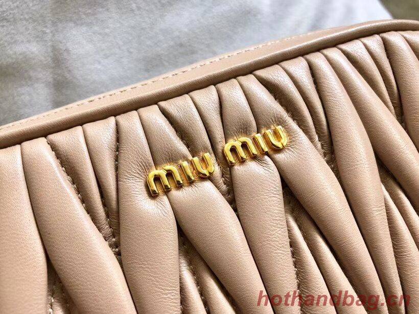 miu miu Matelasse Nappa Leather Shoulder Bag 5BH539A Apricot miu miu Matelasse Nappa Leather Shoulder Bag 5BH539A Apricot