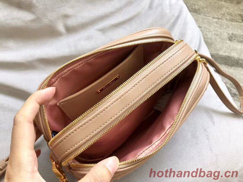 miu miu Matelasse Nappa Leather Shoulder Bag 5BH539A Apricot miu miu Matelasse Nappa Leather Shoulder Bag 5BH539A Apricot