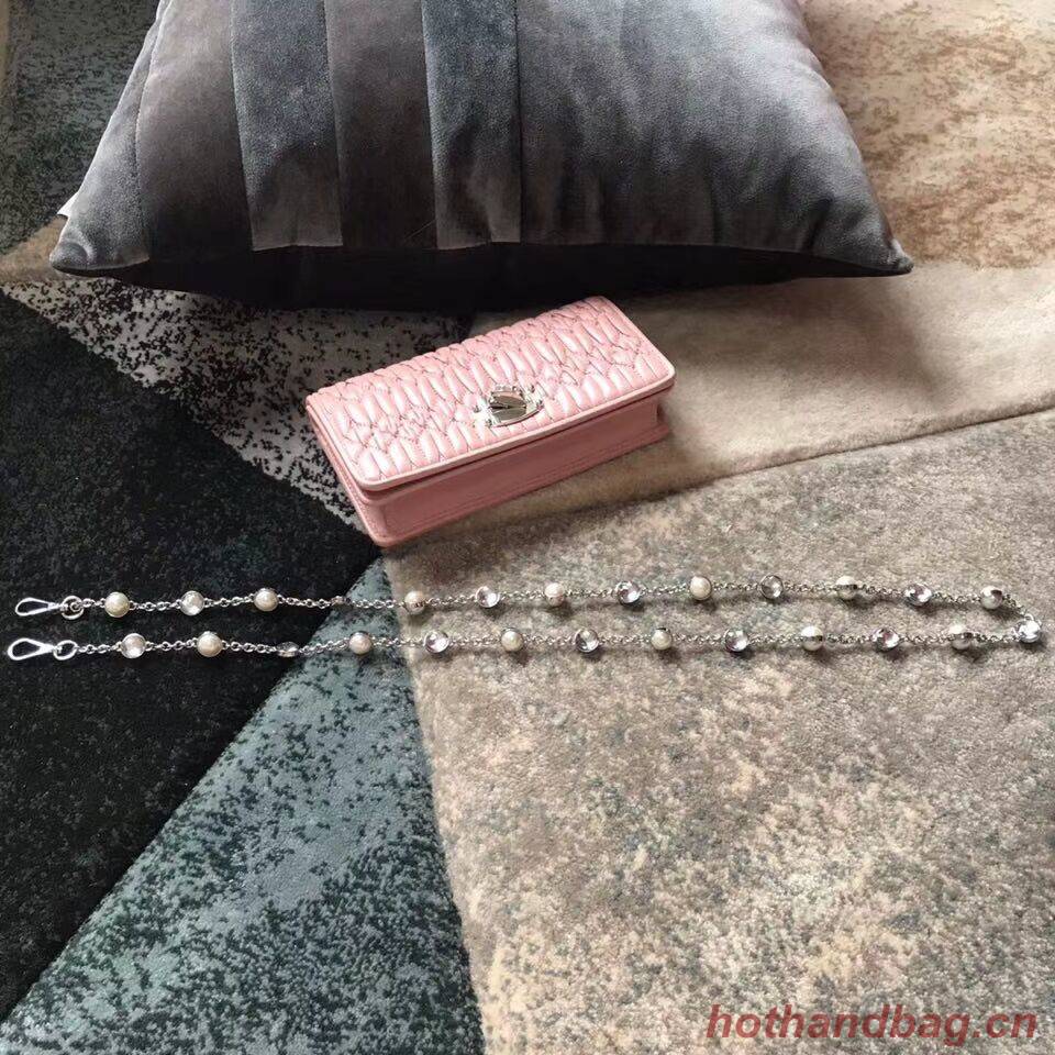 miu miu Matelasse Nappa Leather Shoulder Bag 5DH044A pink miu miu Matelasse Nappa Leather Shoulder Bag 5DH044A pink