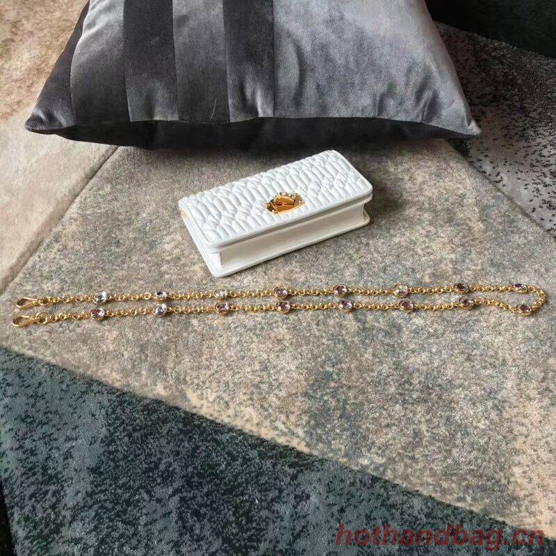 miu miu Matelasse Nappa Leather Shoulder Bag 5DH044A white miu miu Matelasse Nappa Leather Shoulder Bag 5DH044A white