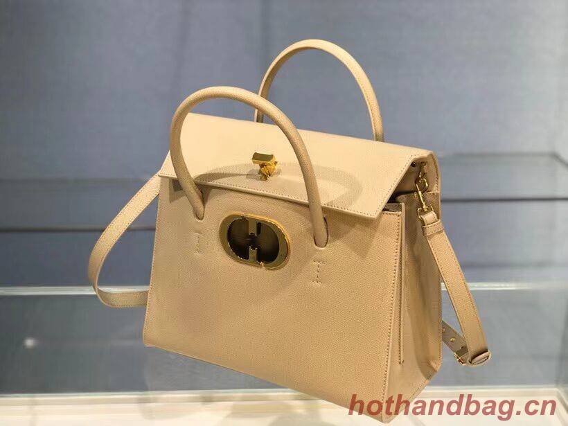 DIOR LARGE ST HONORE TOTE Grained Calfskin M9306UBAE apricot DIOR LARGE ST HONORE TOTE Grained Calfskin M9306UBAE apricot