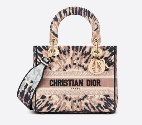 DIOR MEDIUM LADY D-LITE BAG Multicolor Tie & Dior Embroidery M0565OJA DIOR MEDIUM LADY D-LITE BAG Multicolor Tie & Dior Embroidery M0565OJA