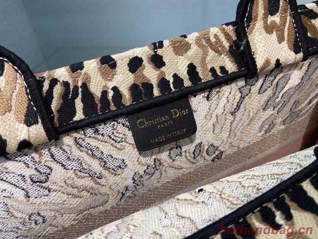 DIOR SMALL DIOR BOOK TOTE Multicolor Tie & Dior Embroidery C1296-2 DIOR SMALL DIOR BOOK TOTE Multicolor Tie & Dior Embroidery C1296-2