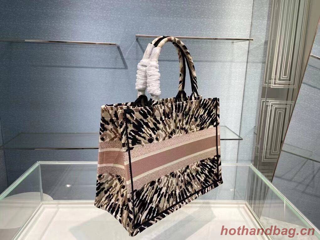 DIOR SMALL DIOR BOOK TOTE Multicolor Tie & Dior Embroidery C1296-2 DIOR SMALL DIOR BOOK TOTE Multicolor Tie & Dior Embroidery C1296-2