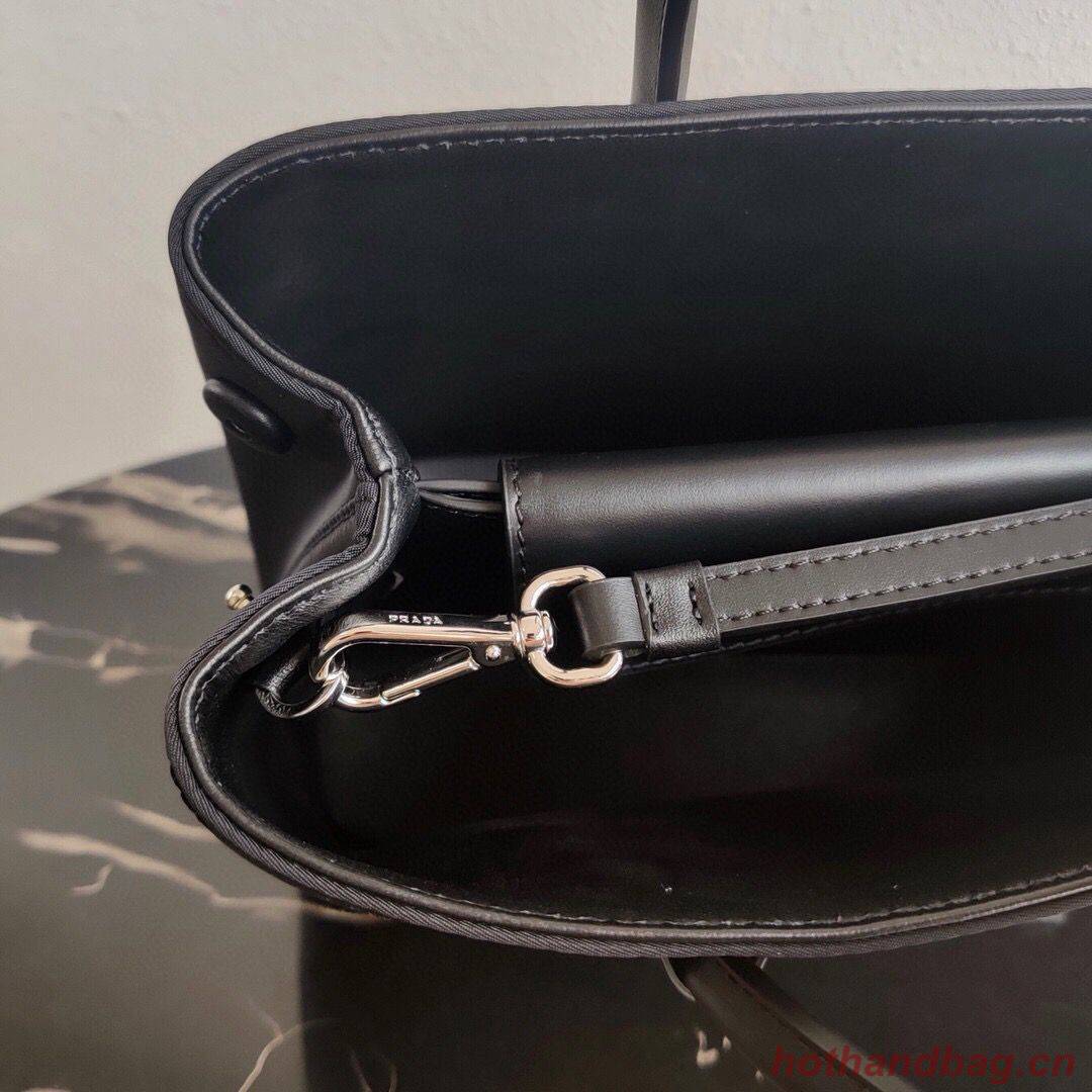 Prada Nylon Top Handbag 1BG775 Black Prada Nylon Top Handbag 1BG775 Black