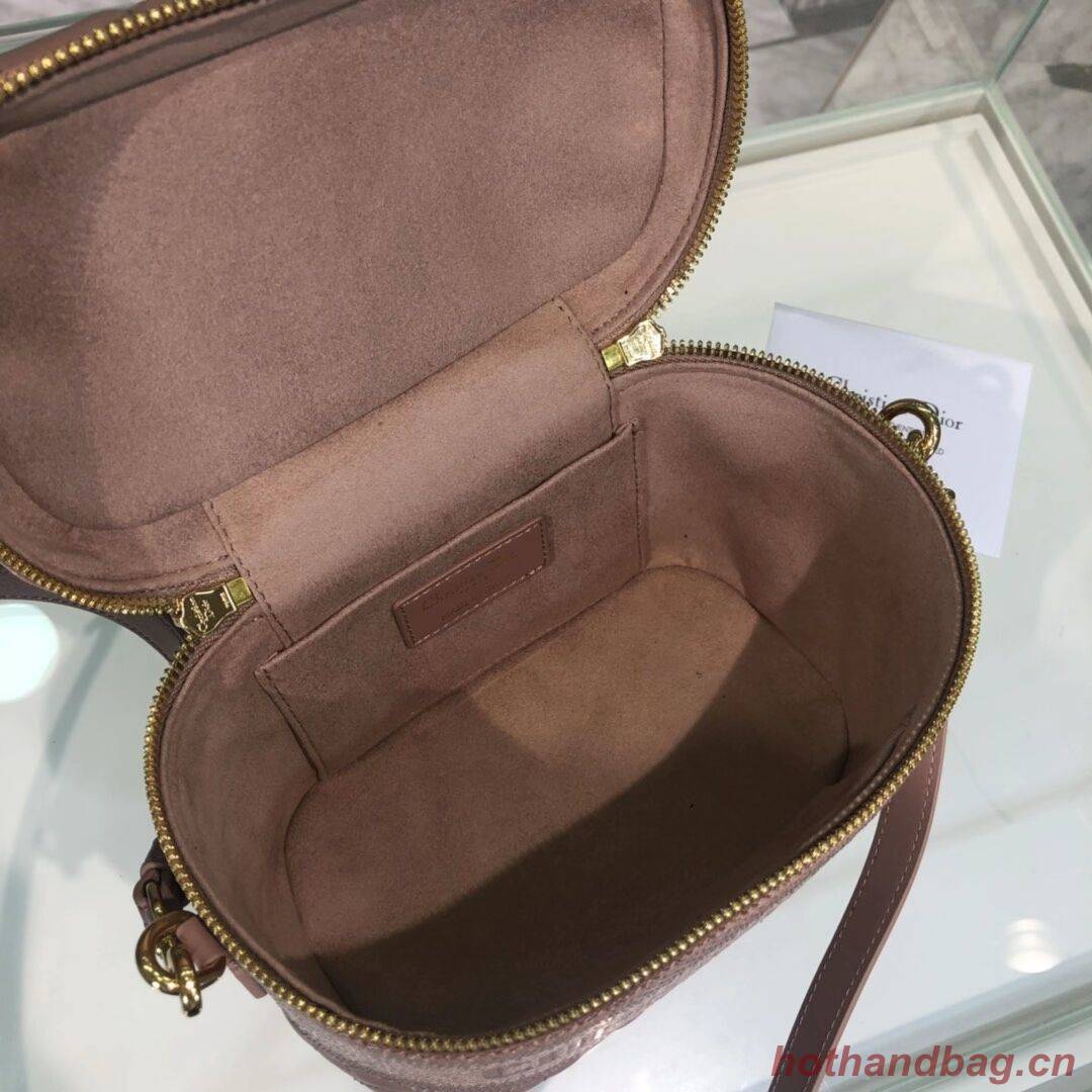 DIOR SMALL DIORTRAVEL VANITY CASE Cannage Lambskin S5488U Rose Des Vents DIOR SMALL DIORTRAVEL VANITY CASE Cannage Lambskin S5488U Rose Des Vents