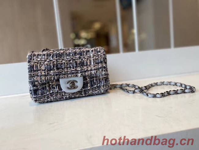 Chanel classic handbag Tweed & silver-Tone Metal A01116-5